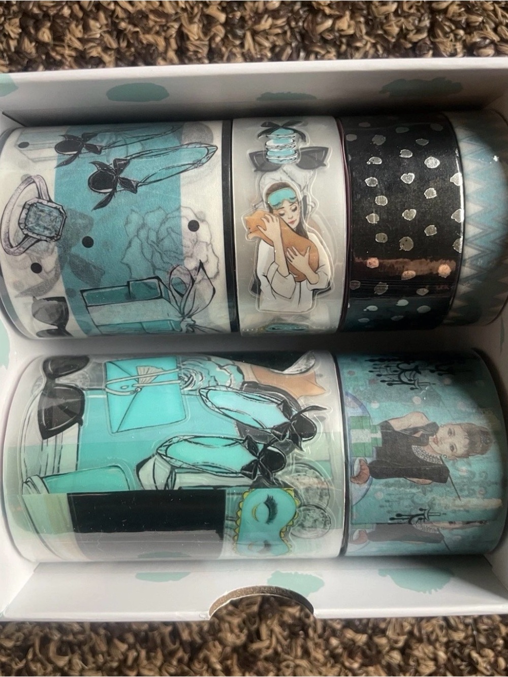 Rongrong DeVoe Breakfast at Tiffany's Washi & PET Tape Set Fashion Illustration - Picture 4 of 4